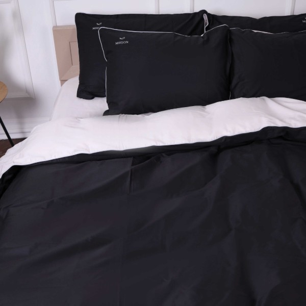 Фото - Комплект постільної білизни MirSon King Size 0848 + 0841 Joan Corner Сатин 220х240 см (2200008711887)